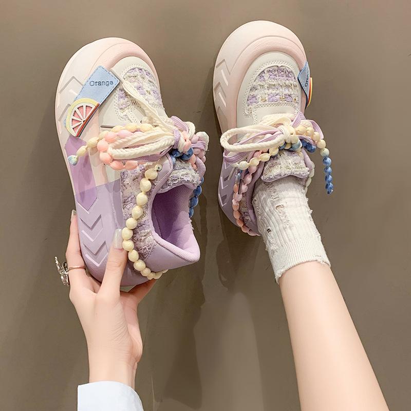 CINESSD Women's Shoes 2024 Spring New Muffin Skirt Casual Board Shoes Women Sneaker Platform Shoes Designer Shoes Cartoon Sweet