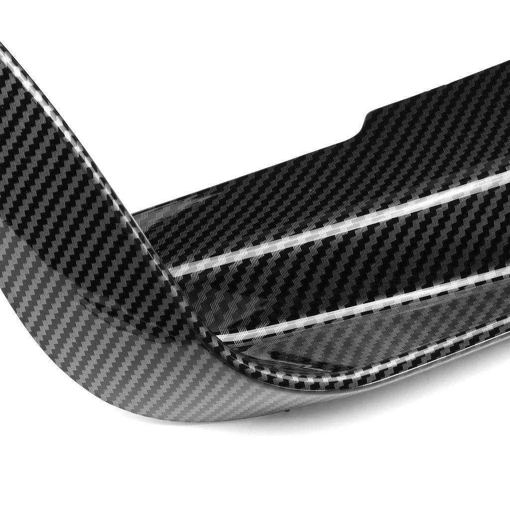 Black/Carbon Front Bumper Fog Lamps Frame Splitters Trim Up Canards Fins Fog Light Shells For BMW F30 F31 M Sport 2012-