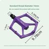 Bike Pedal - Universal Fit Bicycle Pedals 9/16" Compatible Non-Slip Durable Lightweight Fits Most Adult Bikes MTB Bicycles 6