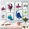 Modular Pictures Ballet Posters and Prints Dance Girl Canvas Painting Home Wall Decor HD Printed Elegant Dancing Ballerina