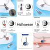 copper Charm Bead Charms Bead Charms Halloween Pumpkin Skull Collection Dangle Compatible With Authentic Bracelets Necklaces Women Do It Yourself Jewe