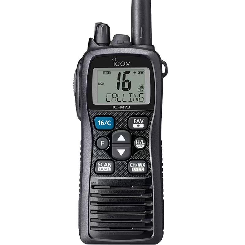 ICOM IC-M73PLUS VHF Marine Handheld Transceiver, IPX8 Waterproof Floating Radio