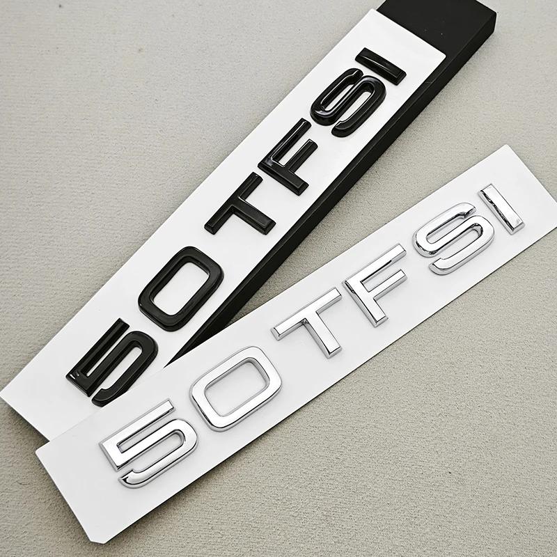 2026 Caldo Per Audi A6 A7 A8 Q7 Q8 Horch Accessori Esterni Lettere Auto Logo Cromato Nero ABS 50 TFSI 55 TFSI Emblema Badge Portellone Posteriore