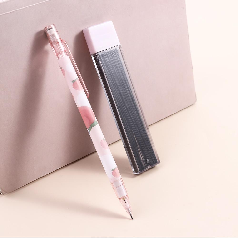 Pencil Refill 0.5mm Writing Tool Peach Movable Pencil Mechanical Pencil Press Pen Automatic Pencils