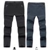 Men's and Women's Plus Size Slim Fit Fleece-Lined Waterproof Windproof Winter Mountaineering Pants