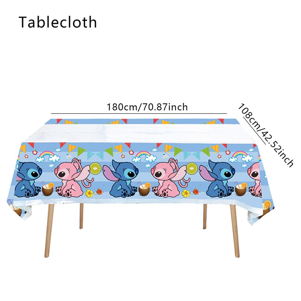 Stitch Tablecloth Party With Waterresistant Material For Kids Decor Birthday