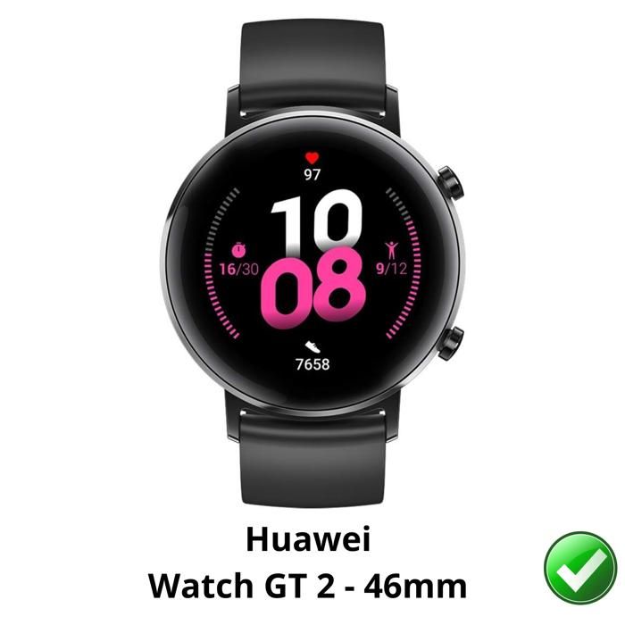 Screen Protector for Huawei Watch GT2 - 46mm [6 Pack] Ultra Thin Resistant Protective Plastic Film Phonillico