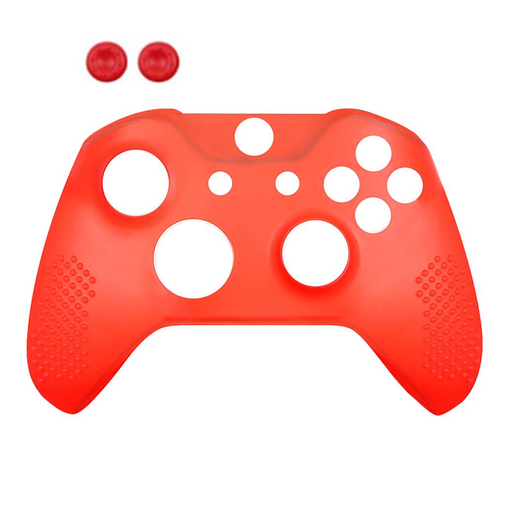Gamepad Silicone Case Cover Slip Resistant Game Controller Protective Cover with Key Caps for XBOX