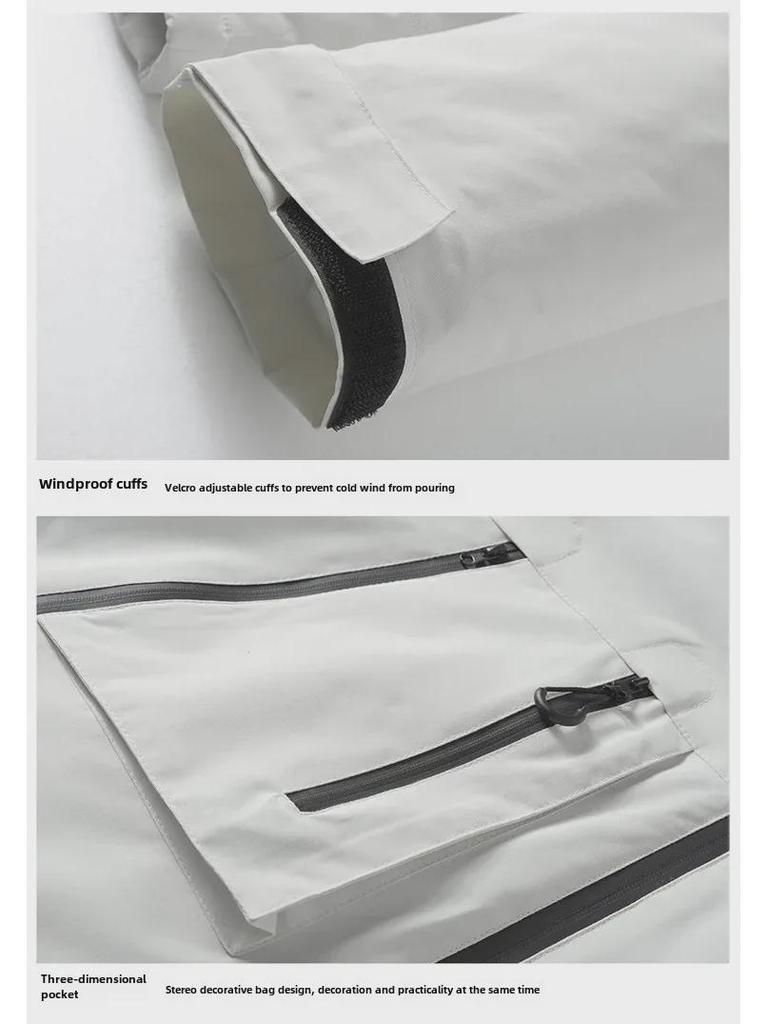 Upgraded J91 Men's Graphene Cotton Hooded Jacket: Trendy, Windproof, Waterproof, Thickened Design for Couples.