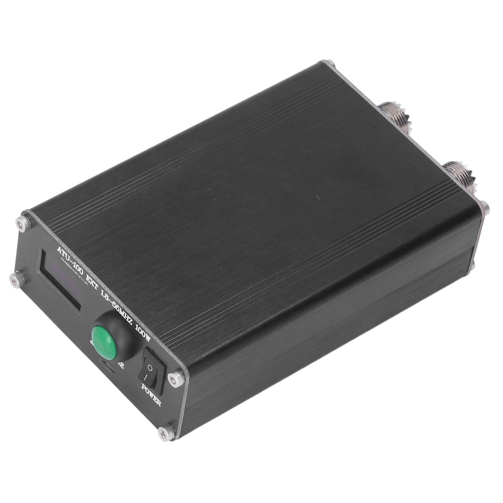 

Mini Automatic ATU‑100 Antenna Tuner for Radio Equipment 1.8~55MHz 0.96IN with Housing чорний