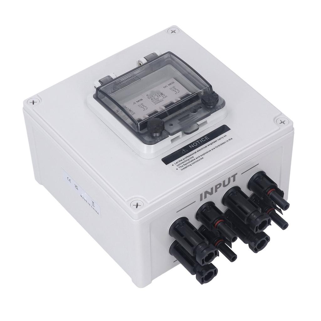 PV Combiner Box IP67 Waterproof Solar Combiner Box with 2 Pcs 2P 40A DC Circuit Breaker