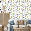 Beautiful Forest Wallpaper In Scandinavian Style for Living Room and Bedroom 50x1000