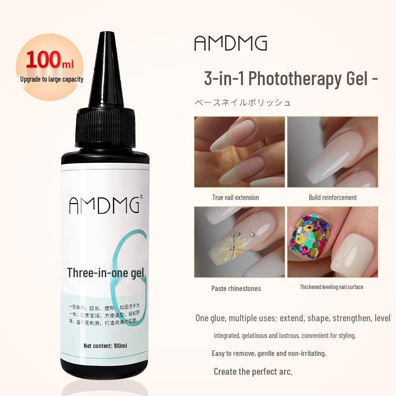 AMDMG Dot Dot 3-in-1 Black Technology Large Capacity Nail Glue for Salon Use