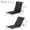 Captain Stag (CAPTAIN STAG) Outdoor Chair, Ground Chair, Reclining Field Chair DX, with Storage Bag, Black, UC-1919