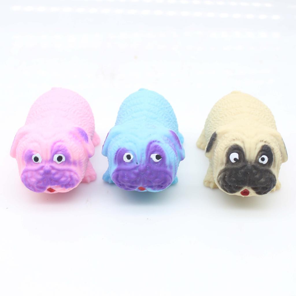 Anti-Stress Toy Pug Dog Squeeze Fidget Toys Tpr Squishy Funny Stress Relief For Kids Adults Gift Prop 1pcs J166