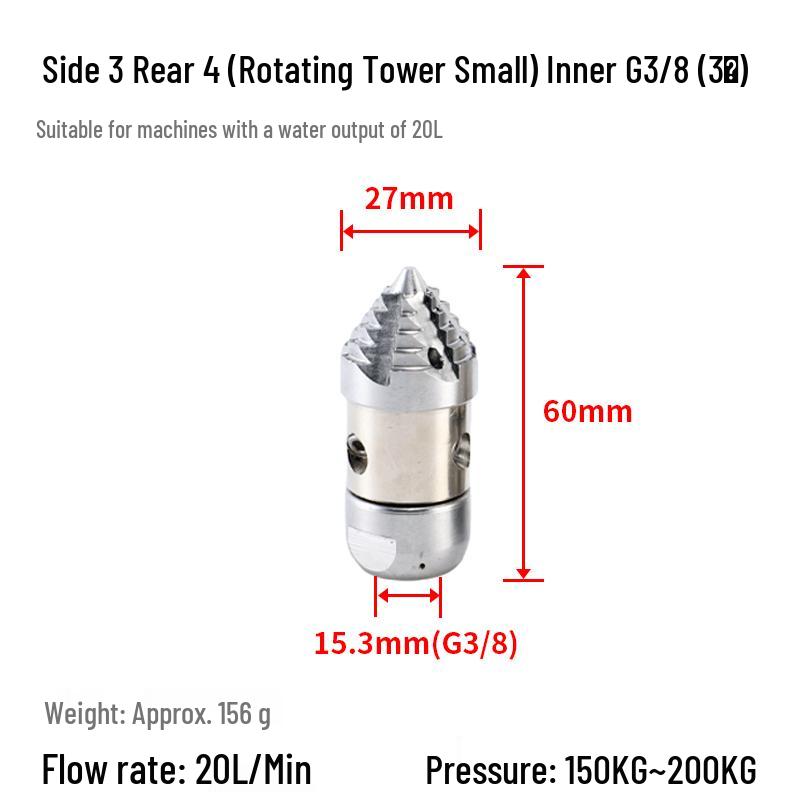 Jingyuheng High-Pressure Rotating Pipe Cleaning Nozzle