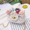 Adorable Cartoon Kids Crossbody Bag With Flower Design For Girls Mini Purse