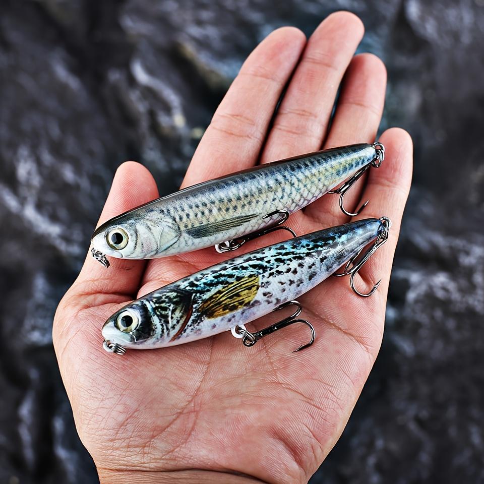 9cm 11.8g Topwater Floating Pencil Lure Realistic Artificial Bait Surface Fishing Lure for Freshwater Bass
