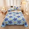 1pc Flannel Fleece Blanket for Beds Flower Printed Coral Fleece Blanket for Winter Warm Thow Blanket Single/Queen/King Plaids
