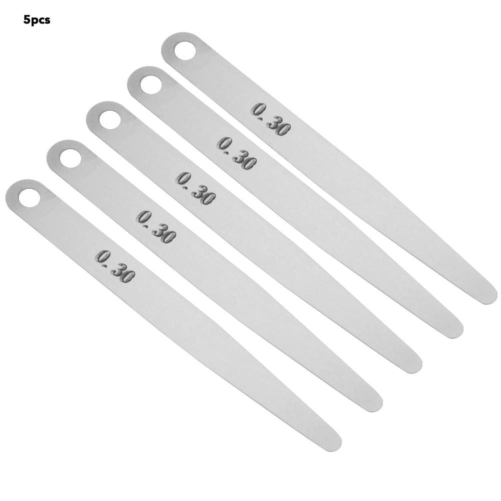 5pcs 0.2Celsius0.3 Stainless Steel Feeler Gauge Ruler Welding Inspection Tool(0.2)