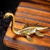 Collectible Loch Ness Monster Figurines Vintage Animal Sculpture Brass Figurines  Home Decor
