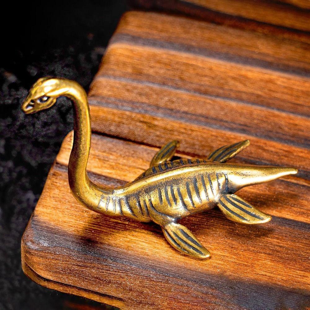 Collectible Loch Ness Monster Figurines Vintage Animal Sculpture Brass Figurines  Home Decor