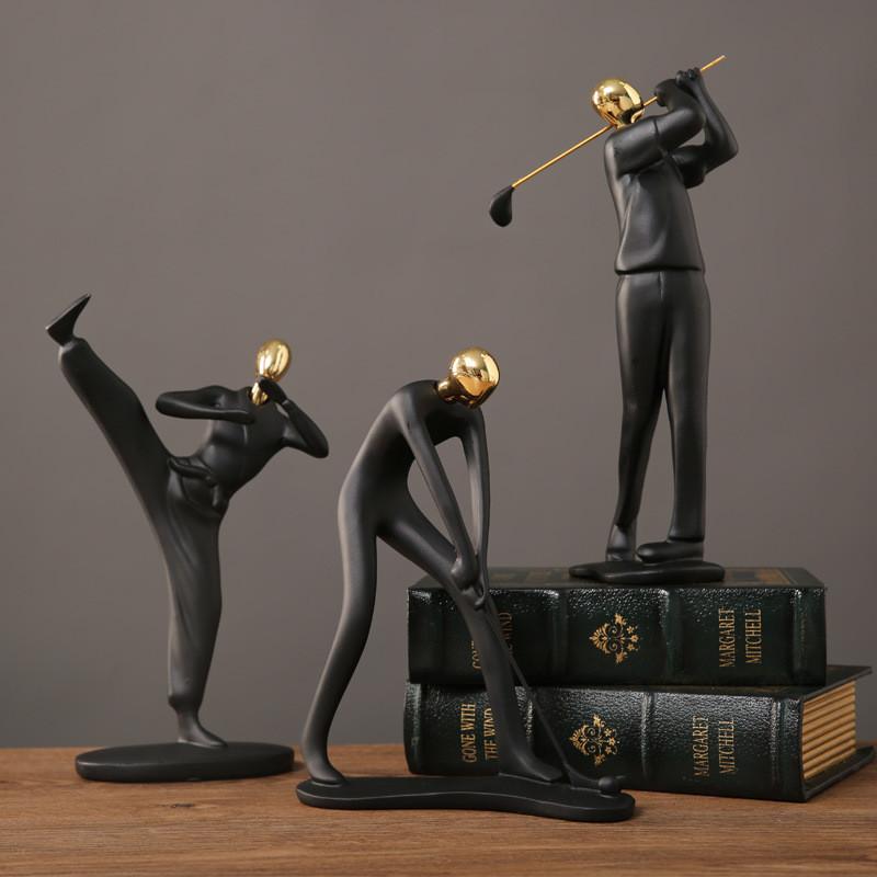 Sports Athlete Resin Sculpture For Living Room Desk Gift For Friends Family Colleagues