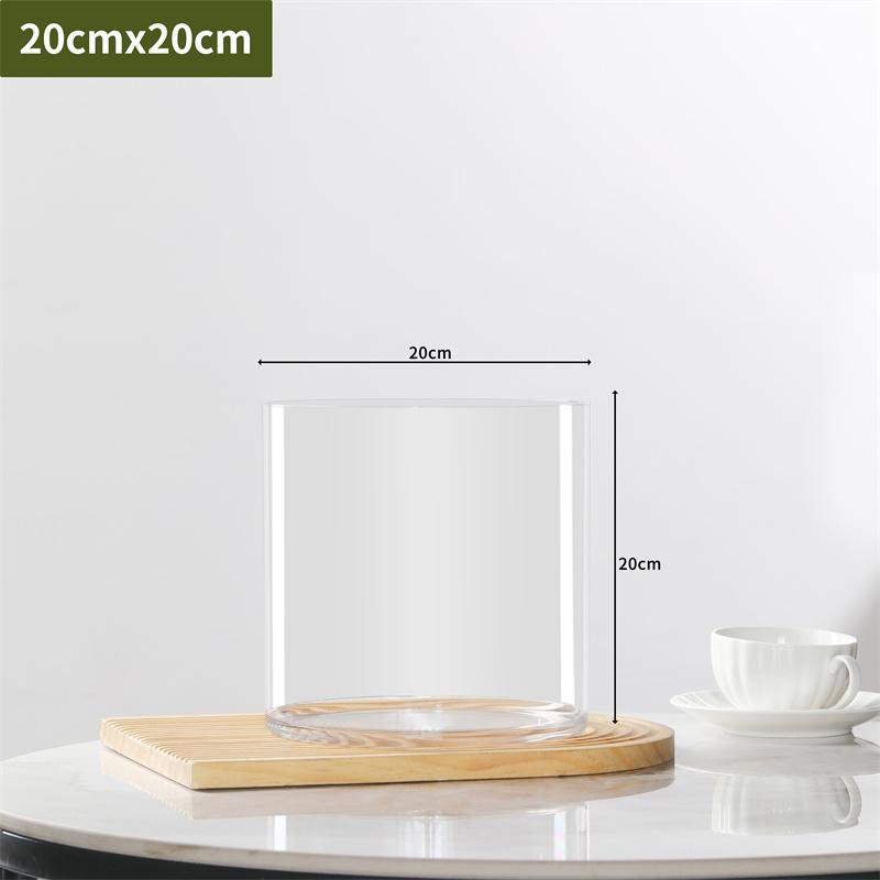 Transparent PET Vase for Water-cultured Flower Arrangements,Living Room Decorations,Hydroponic Containers,Large Flower Bucket