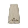 Multi-Pocket Lace-Up Plaid Comfortable Work Shorts Women Shorts KY7840