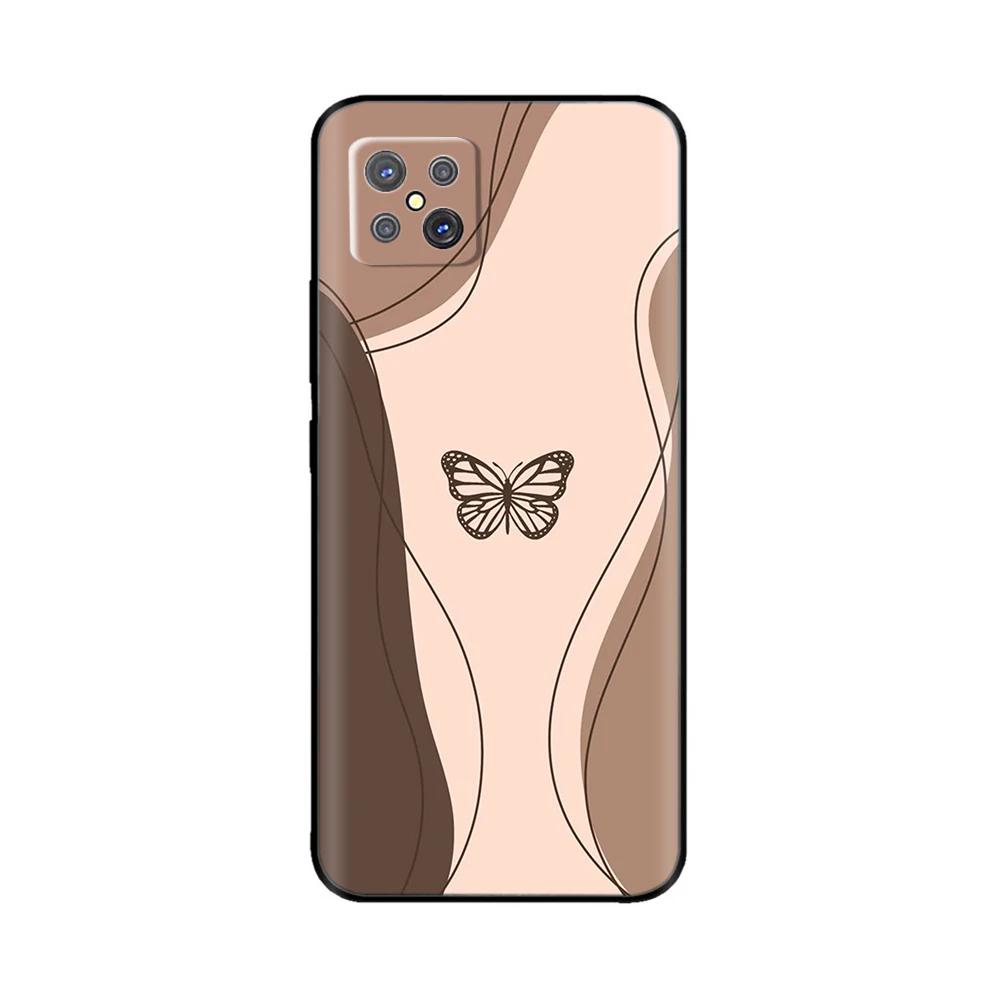 Etui na telefon Oppo Reno4 Z 5G Modne Kreskówkowe Płynny Silikon Miękkie Tylne Pokrowiec Na OPPO A92S Wysokiej Jakości Zderzak Etui Torba Coque