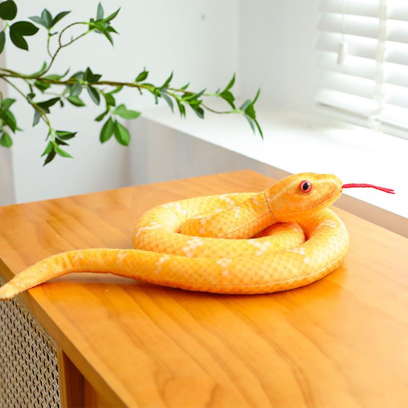 Snake Plush Toy With Realistic Design For Kids And Adults Gift Collectible