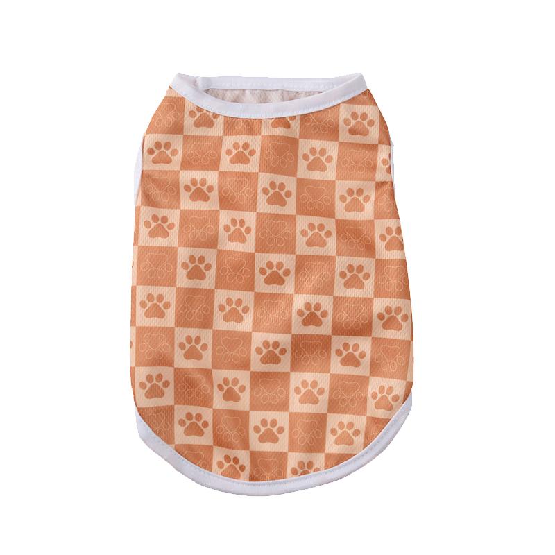 

Summer Cat Clothes Vest Mesh Breathable Pet T-shirt For Small Medium Dogs Cats Fashion Plaid Print Puppy Kitten Shirt Outfits XS（old） жёлтый