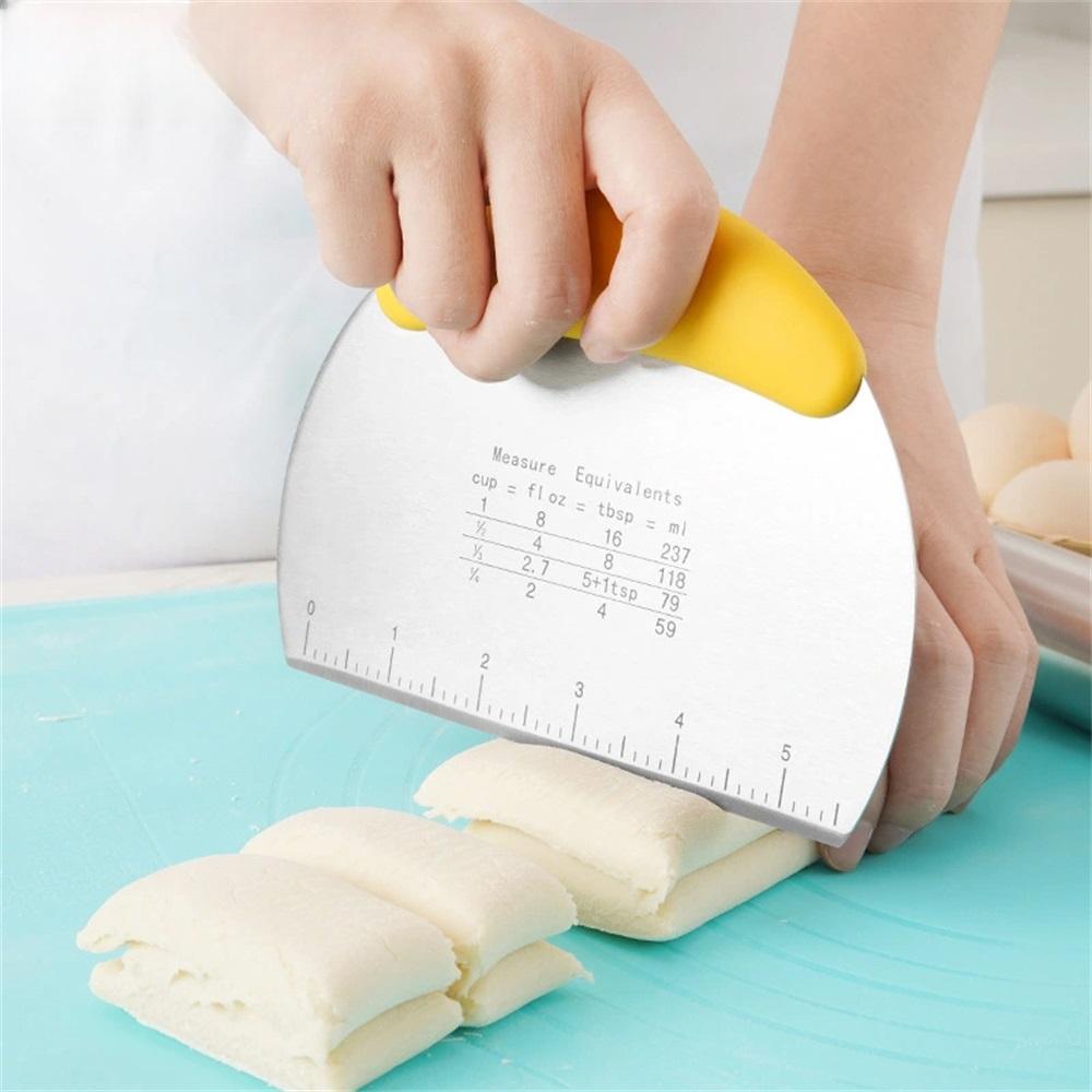 Utensili da Cucina per Pasticceria Raschietto Mezzo Tondo Taglia Pasta Pane Acciaio Inossidabile Raschietto Utensili da Cucina Domestici Gadget