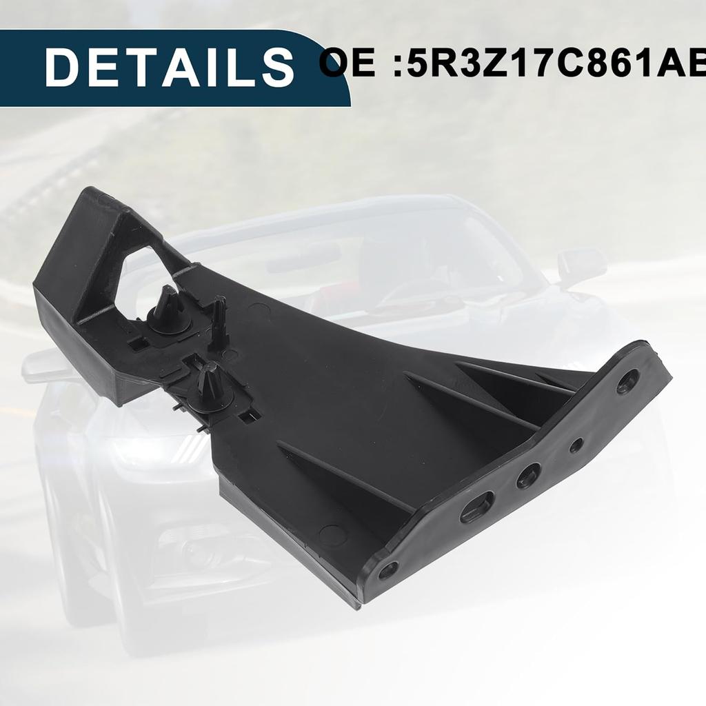 Bumper Support Bracket for Ford for Mustang Durable No.5R3Z17C861AB | Left Side Front Bumper Retainer Bracket Hold Mount Black 1 Pc