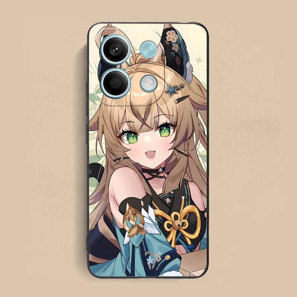 Game GI Kirara Mobile Phone Case for Xiaomi Redmi 15 14 13 12 A5 3 2 1 C Plus 4G 5G Colorful Printing Cover Luxury Cover Pretty