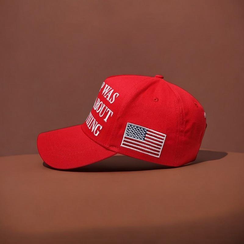 1pc Trump Was Right About Everything Trucker Hats, Make America Great Again Outdoor Peaked Cap, Unisex Adjustable SizeSimple Emb