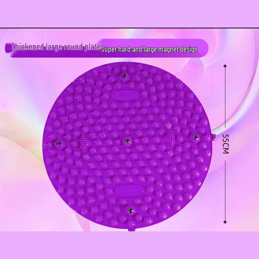 Round Acupressure Mat: Indoor Jogging, Foot Massage & Magnetic Stone Therapy