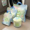 4Pcs Cute Mesh Laundry Bags Set Auto-lock Zipper Travel Clothes Organizer  Stocking