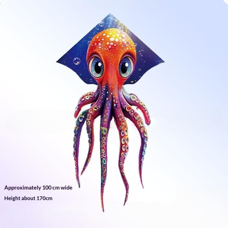1 Set Colorful Kites Children'S Toys Professional Flying Fluorescent Jellyfish Kites For Adults Outdoor Games