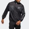 Adidas Logo Print Reversible Fleece-Lined Color Block Stand Collar Jacket Men Outerwear Black HC0268