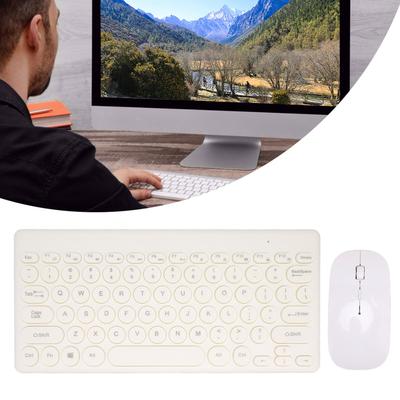 Keyboard Mouse Set Wireless 2.4G 78Keys Keyboard 4Keys Mouse Buttons   Computer Supplies for