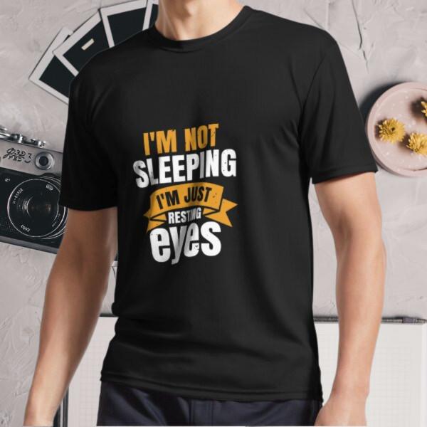 

New Shirt i m not sleeping i m just resti Active Logo T-Shirt Funny Size S - 5XL S