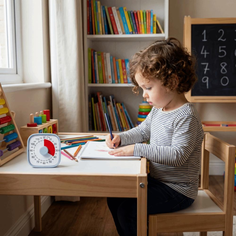 120 Minutes Countdown Alarm Clock Silent Operation Kitchen Timer  For Primary School Students