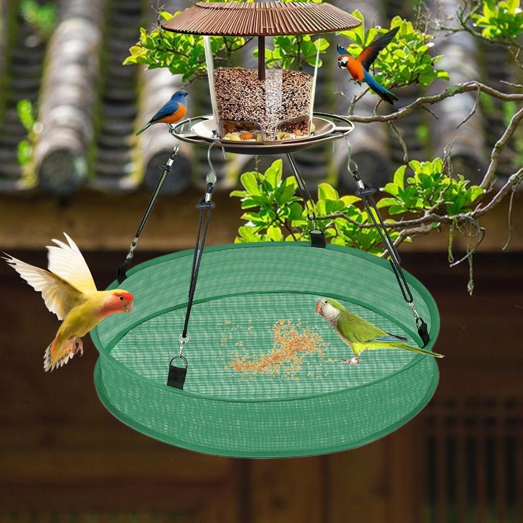 Bird Feeder Tray Humming Bird Feeder Tray Weatherproof Feeding Device Heavy Duty Catcher Tray for Balcony Backyard Garden Yard