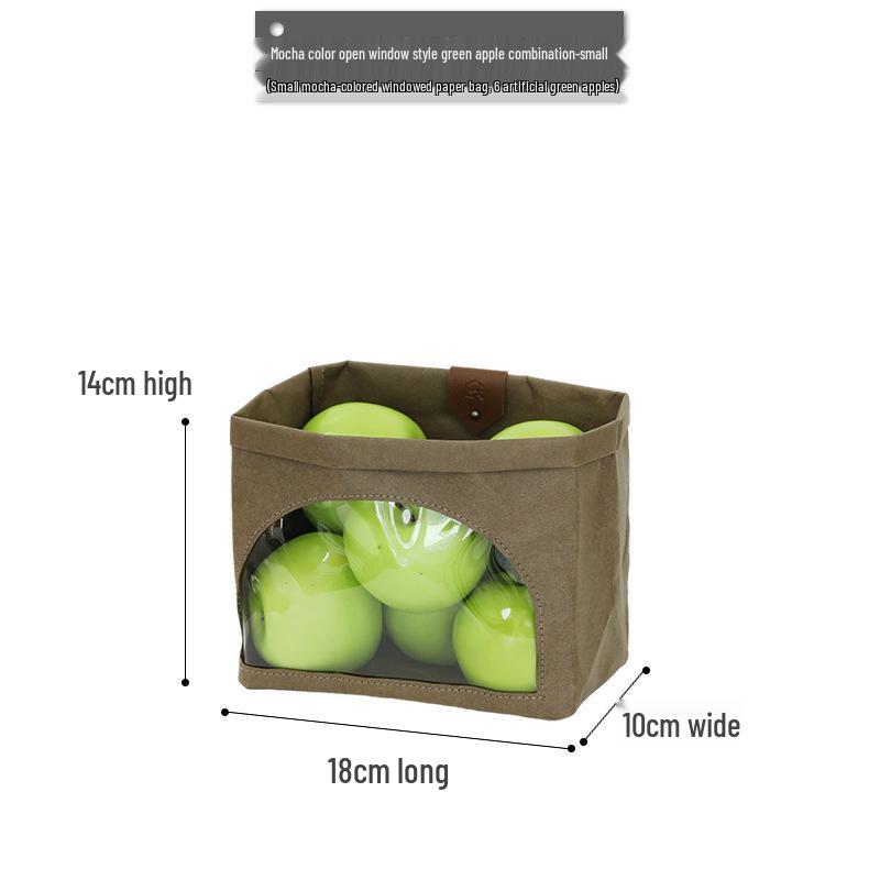 Green Apple Fruit Plate Décor for Dining, Showrooms, and Outdoor Picnic Photography