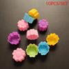 10Pcs Sunflower Shape Silicone Baking Mold Diy Handmade Soap Cake Fondant Chocolate Jelly Flower Mould