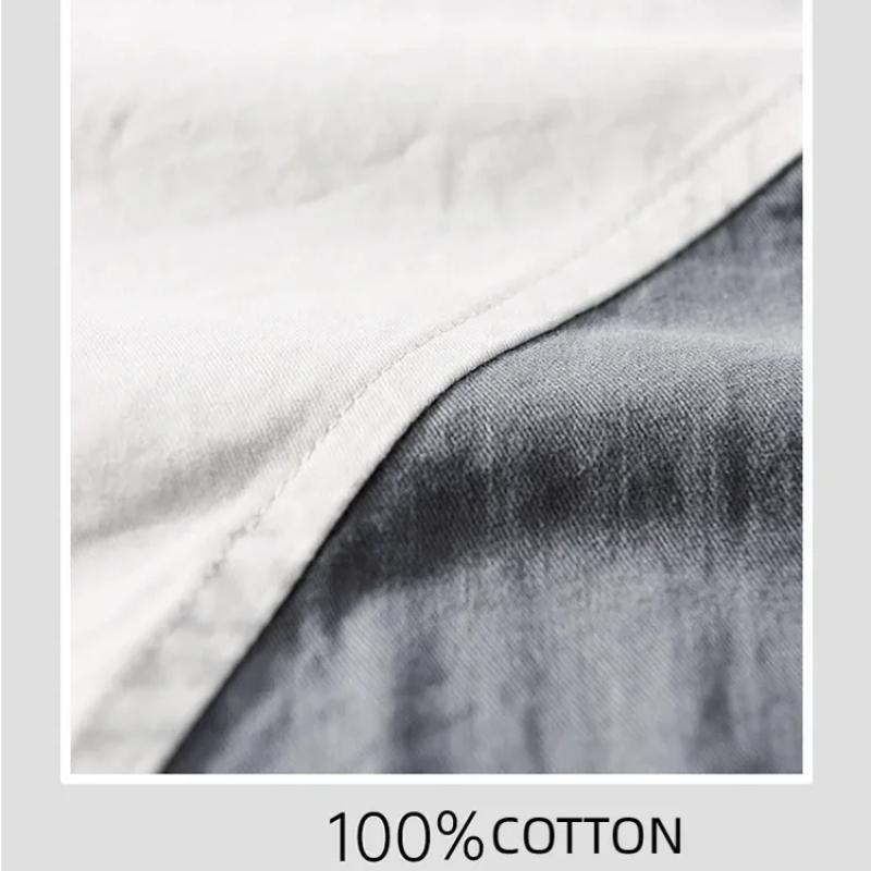 Japanese Style Cargo Shirts for Men Spring/autumn Pure Cotton Long Sleeve Casual Shirts New Fashion Stitching Shirts Youth Men Tops