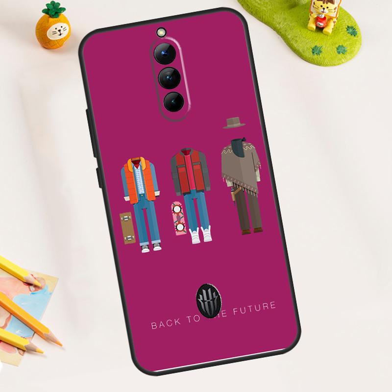 Back to the Future Car Case For ZTE Nubia RedMagic 11 Pro Plus 10 9 8 8S 9S 10S Pro 5G 5S 6 7 6S 7S Pro 11 Air Cover
