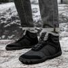 Autumn and Winter Fashion Large Outdoor Velvet Warm Men's High Top Cotton Shoes Thick Soft Bottom Anti Slip Men's Boots