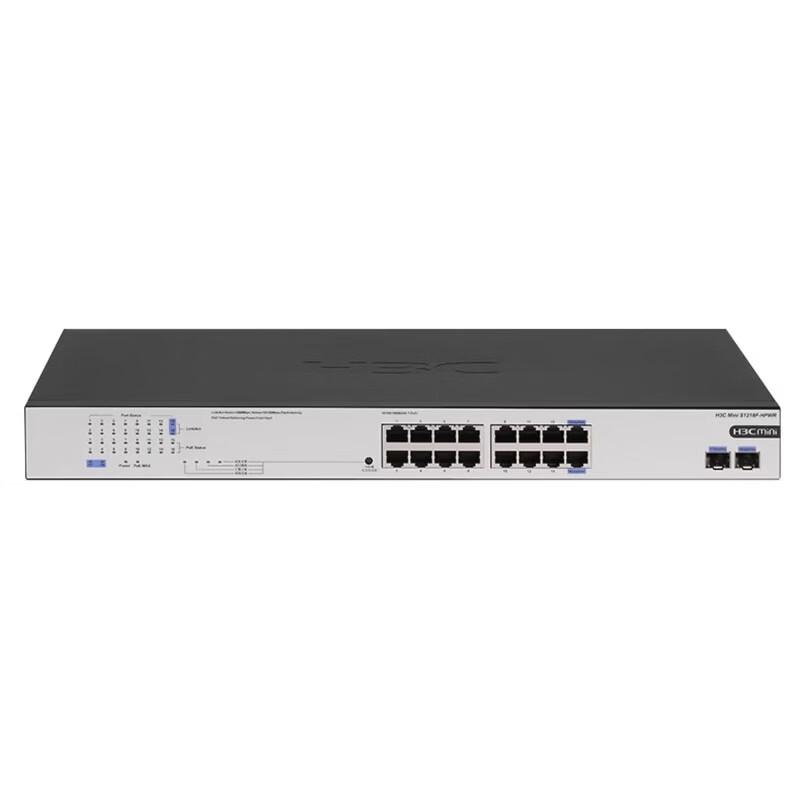 

H3C S1218F-HPWR 16-Port Gigabit Unmanaged PoE Switch